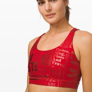 Lulu lemon  Energy Bra Manifesto (Red)